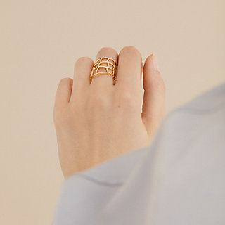 Niloticus Ombre ring, large model | Hermès UK